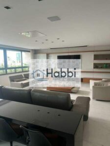 sala para até 4 ambientes toda em mármore